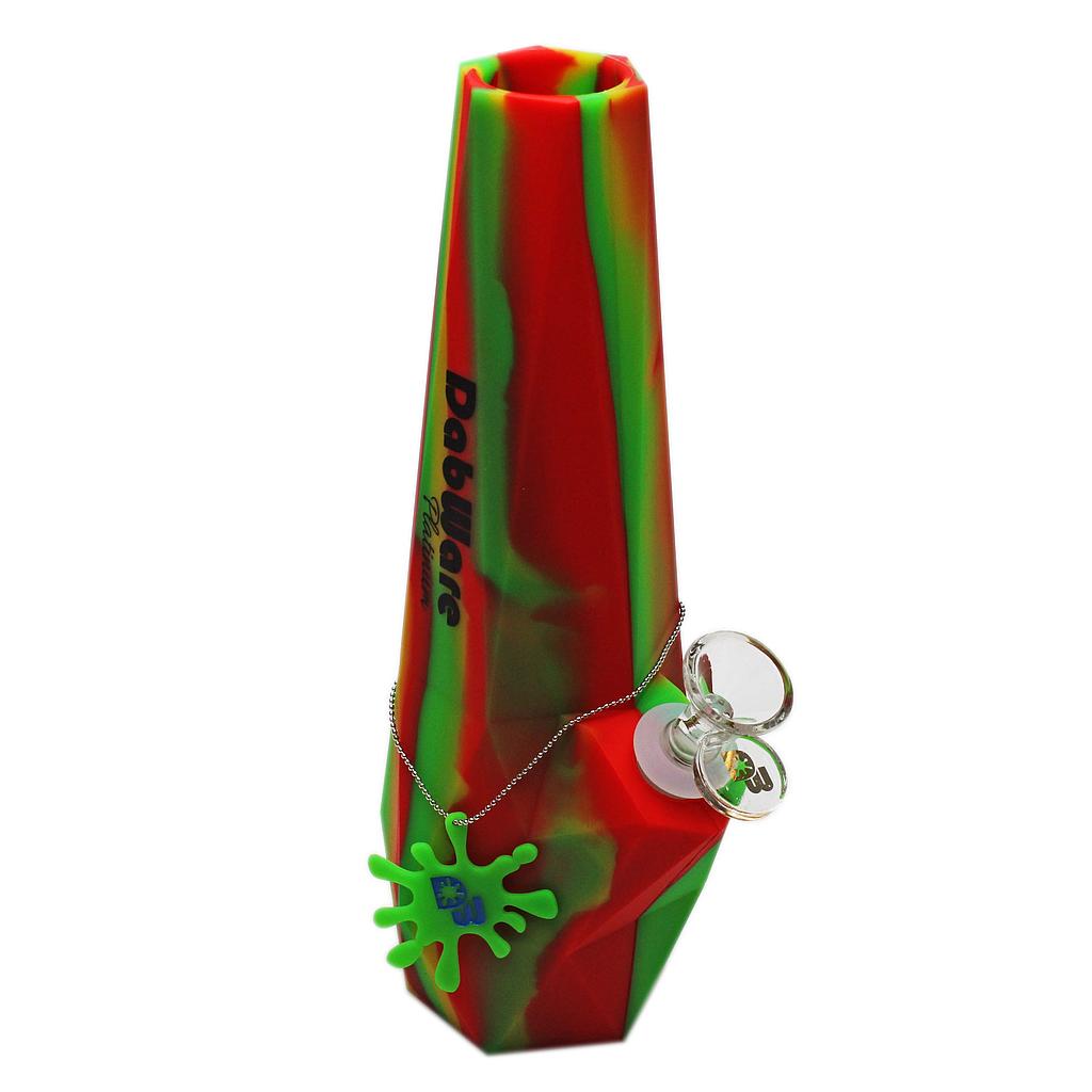 Silicone Bong Dabware Platinum 10" Diamond Shapes