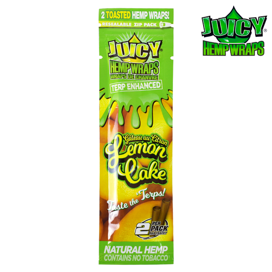 RTL - Juicy Jay Terp-Infused 2x Hemp Wrap Lemon Cake