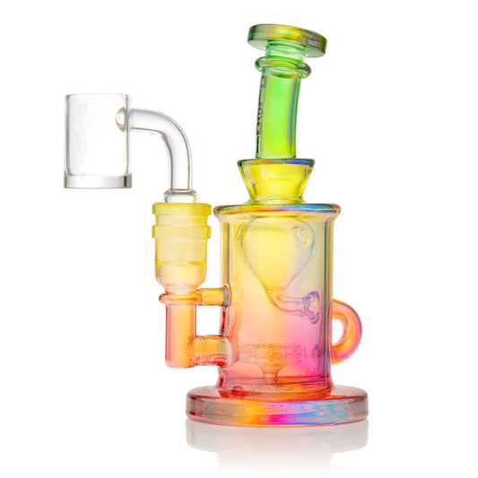 Glass Rig Aleaf Ombre UFO Perk Recycler