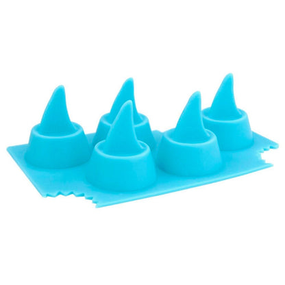 Silicone 5 Cavity Mold/Ice Cube Tray - Shark Fin | Dope Molds