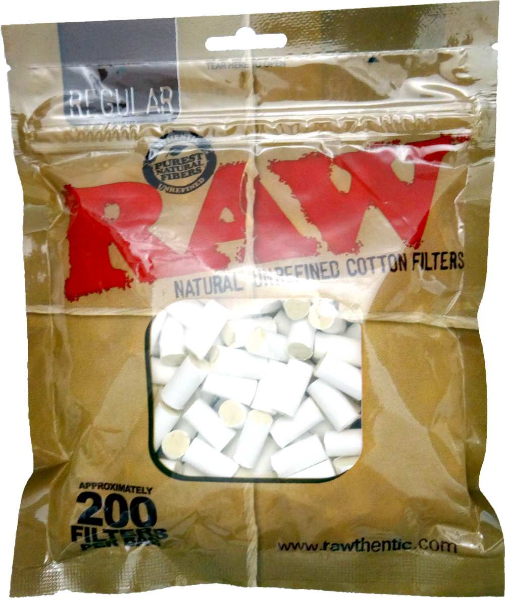 100% Cotton Filter Tips - 200pk | Raw