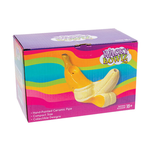 Ceramic Pipe Wacky Bowlz Peeled Banana 5.5"