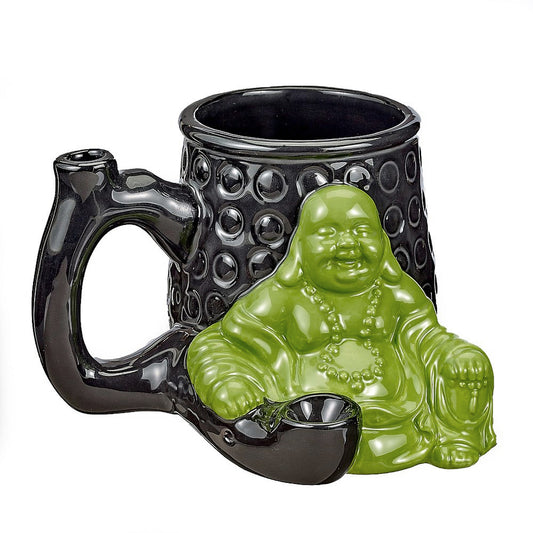 Ceramic Mug w/Pipe - Buddha | Premium Roast & Toast