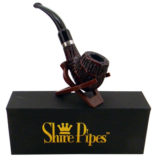 Engraved Brandy Rosewood Pipe | 5.25" | Shire Pipes