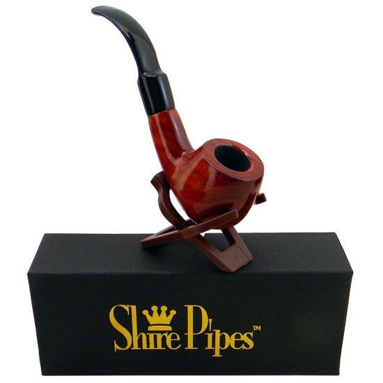 Bent Apple Rosewood Pipe | 5" | Shire Pipes