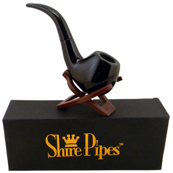 Bent Ebony Pipe | 5.5" | Shire Pipes