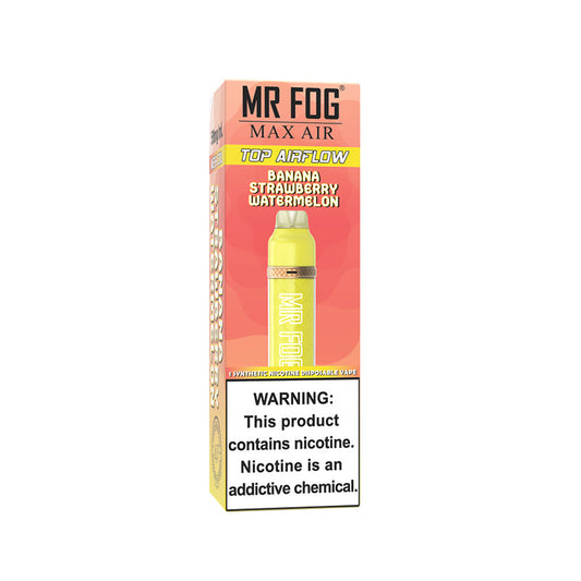 *EXCISED* RTL - Mr Fog Max Air Disposable Vape Banana Strawberry Watermelon 2500 Puffs