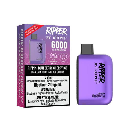 *EXCISED* RTL - Disposable Rufpuf Ripper 6000 Rippin’ Blueberry Cherry Ice