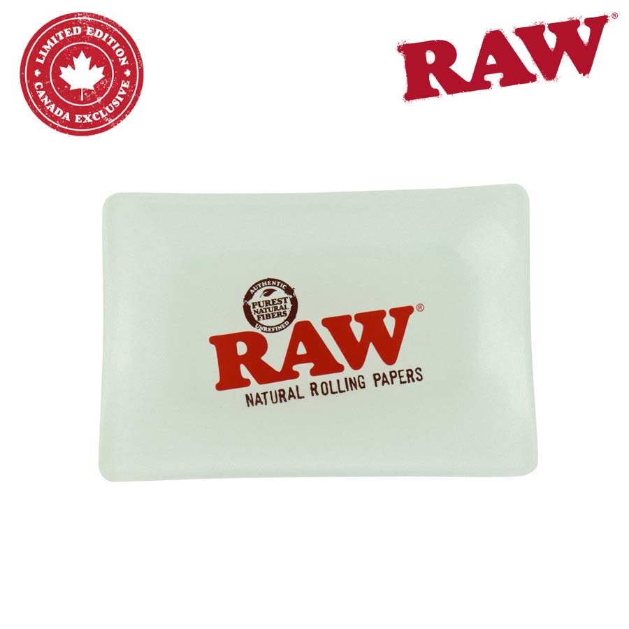 Raw Frosted Glass Rolling Tray Mini