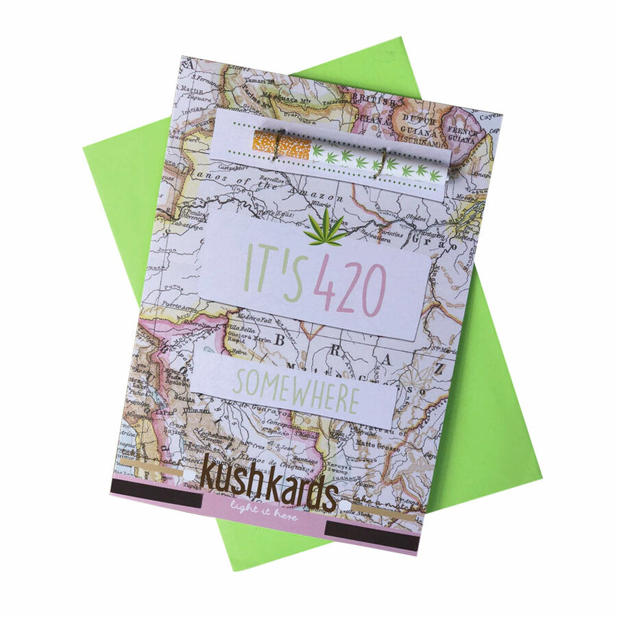 One Hitter Greeting Card - It's 420 Somewhere | KushKards