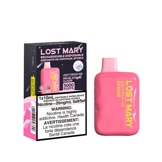 *Excised* RTL - Disposable Vape Lost Mary OS5000 Juicy Peach Ice