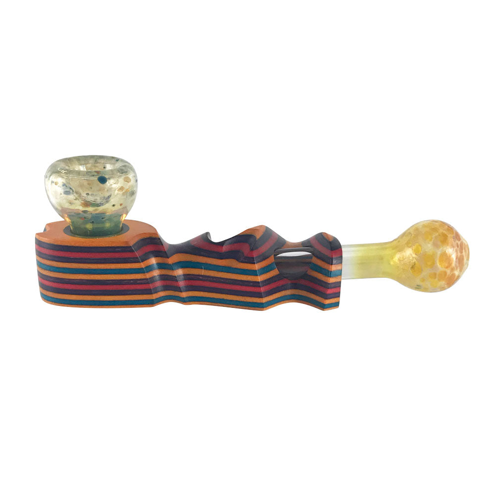 Hybrid Wood Pipe w/Glass Bowl | H-3 | The Mill