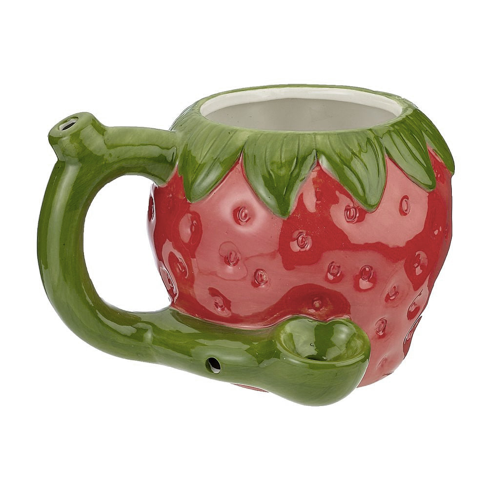 Ceramic Mug w/Pipe - Strawberry | Premium Roast & Toast