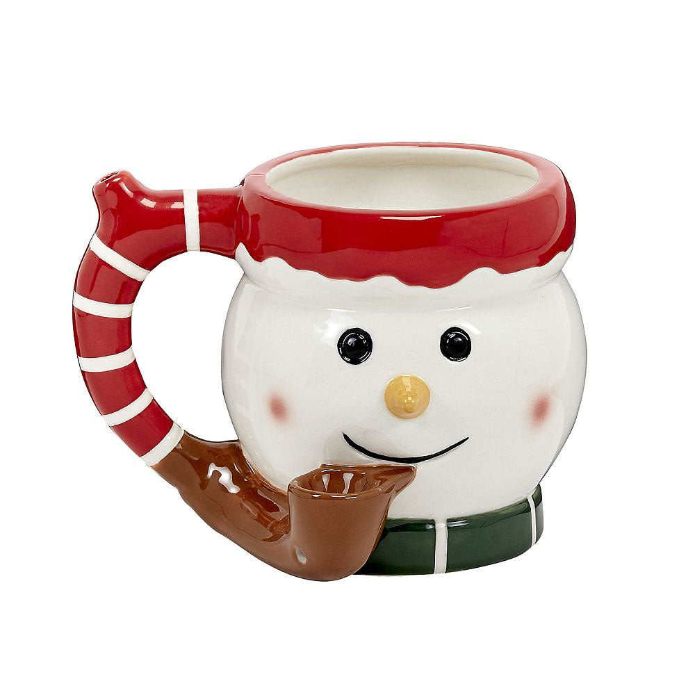Ceramic Mug w/Pipe - Snowman | Premium Roast & Toast