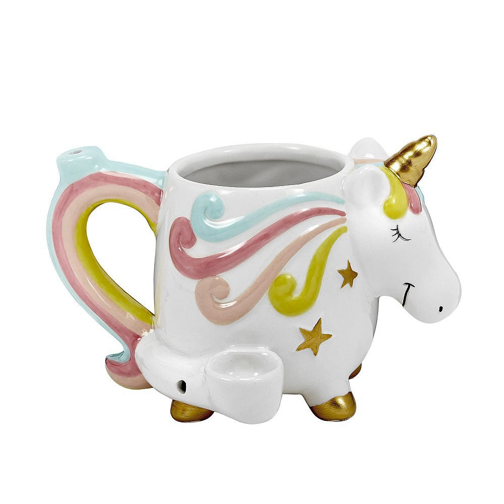 Ceramic Mug w/Pipe - Unicorn | Premium Roast & Toast