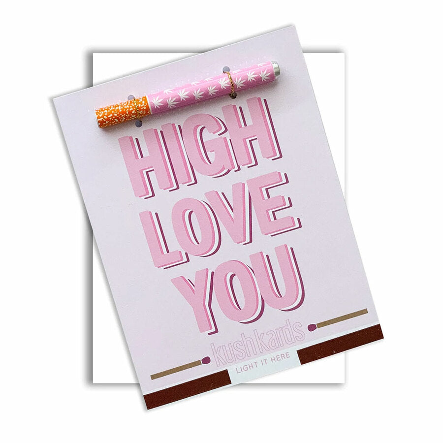 One Hitter Greeting Card - High Love You | KushKards