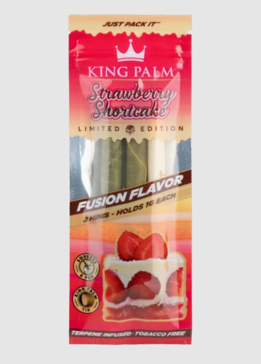 RTL - King Palm Mini Pre-Roll - Strawberry Shortcake - 2 per pack