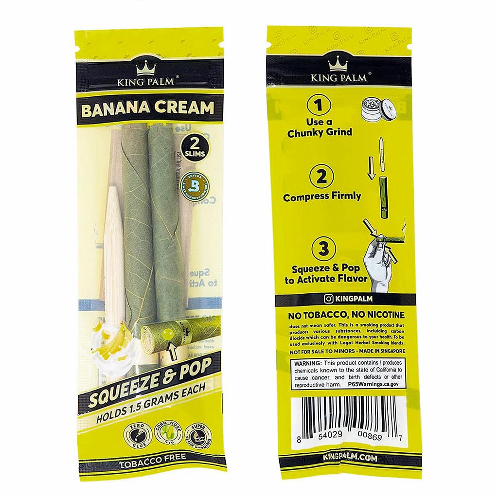 RTL - King Palm Pre-Roll Pouch - Slim Banana- 2 Per Pack