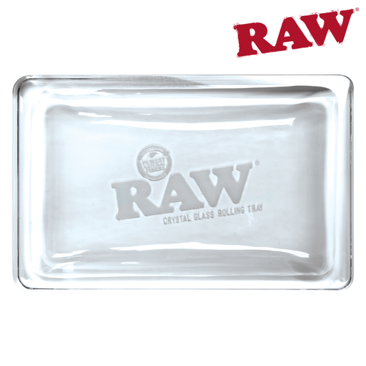 Raw Crystal Glass Rolling Tray