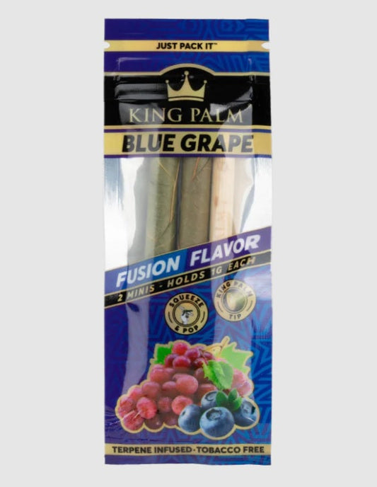 RTL - King Palm Mini Pre-Roll - Blue Grape - 2 per pack