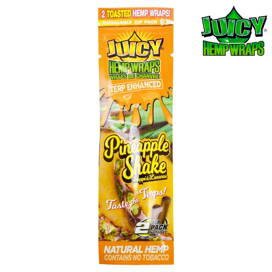 RTL - Juicy Jay Terp-Infused 2x Hemp Wrap Pineapple Shake