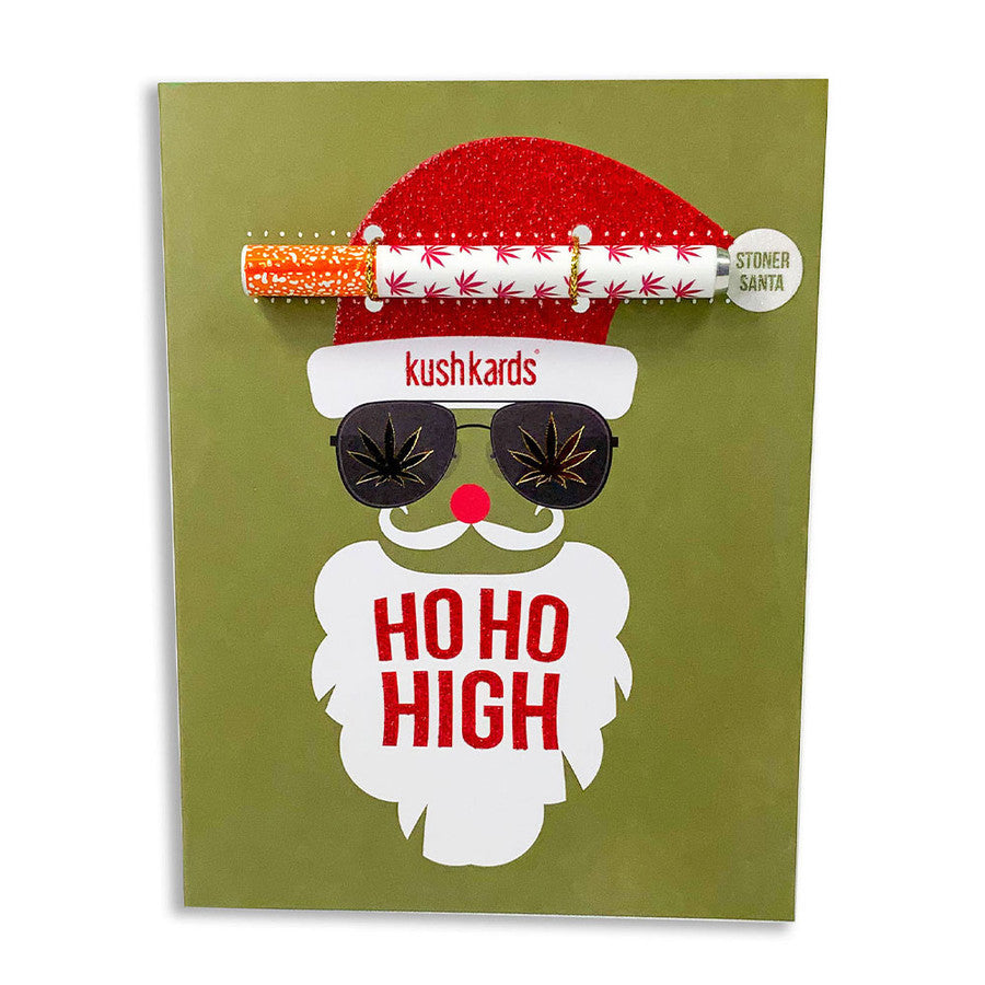 KUSHKARDS ONE-HITTER GREETING CARD - HOLIDAY EDITION - HO HO HIGH