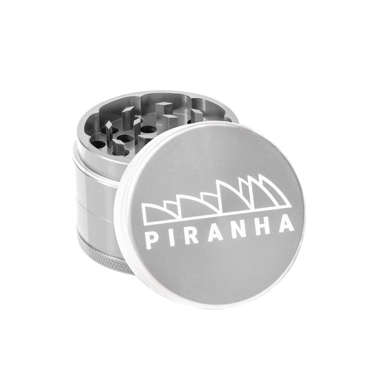 3-PIECE GRINDER W/ STORAGE BY PIRANHA - 2.5" - SILVER